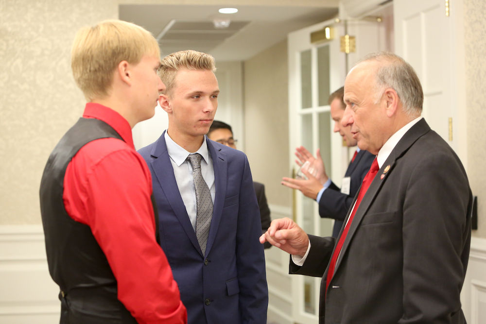 Dylan O'Neal & Brody Petska Speak With Congressman Steve King At The Phyllis Schafly Eagles D.C. Collegians Summit